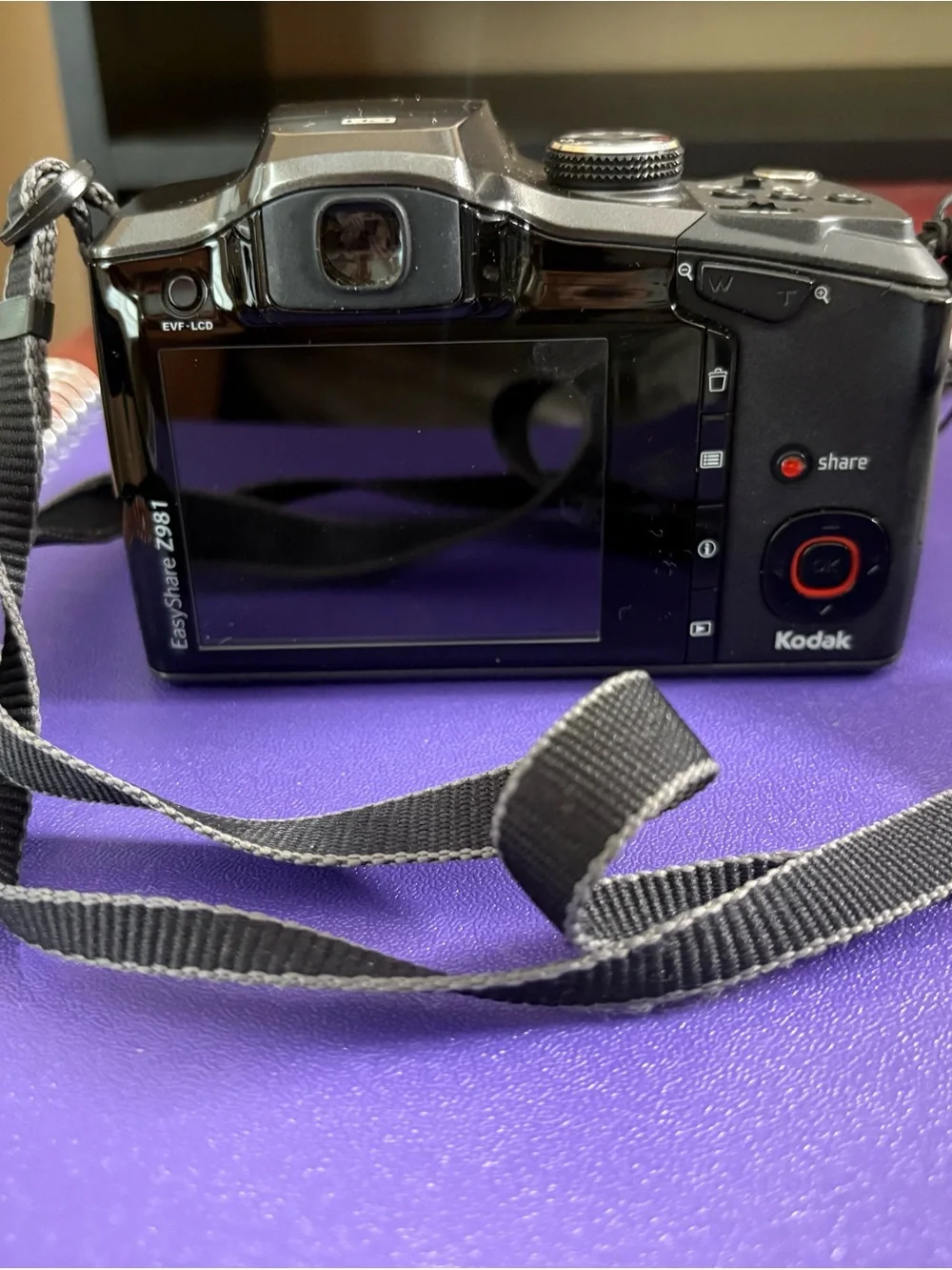 Kodak Easy Share Z981 Digital Camera with carrying case and manual
